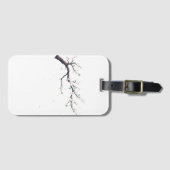 ミニマルな日本の木の枝 ラゲッジタグ (正面横)