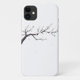 ミニマルな日本の木の枝 iPhone 11 ケース