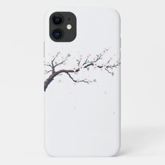 ミニマルな日本の木の枝 iPhone 11 ケース