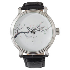 ミニマルな日本の木の枝 eWatch 腕時計