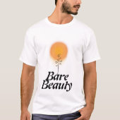 ミニマルな日照ツリー Tシャツ (正面)