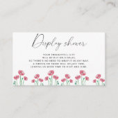 ミニマルな春のディスプレイシャワー エンクロージャーカード (正面)