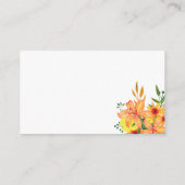 ミニマルな春のディスプレイシャワー エンクロージャーカード (裏面)