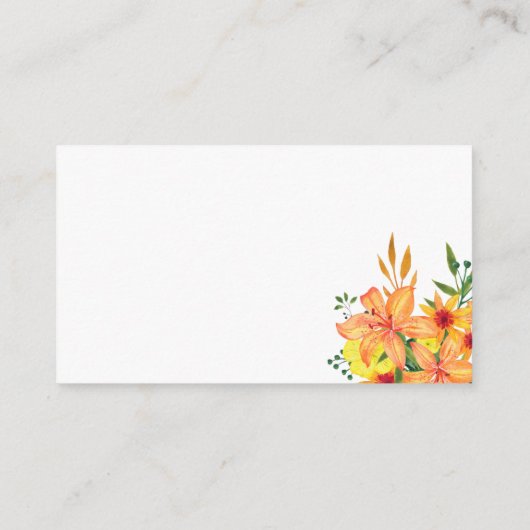 ミニマルな春のディスプレーシャワー エンクロージャーカード (裏面)