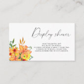 ミニマルな春のディスプレーシャワー エンクロージャーカード (正面)