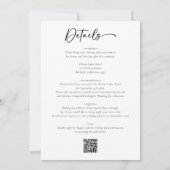 ミニマルな書結婚道 招待状 (裏面)