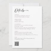 ミニマルな書結婚道 招待状 (裏面)