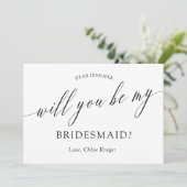 ミニマルな書道は私の花嫁になってくれるか？ 招待状 (スタンド正面)