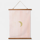 ミニマルな月と日 吊り下げ型タペストリー (正面2)