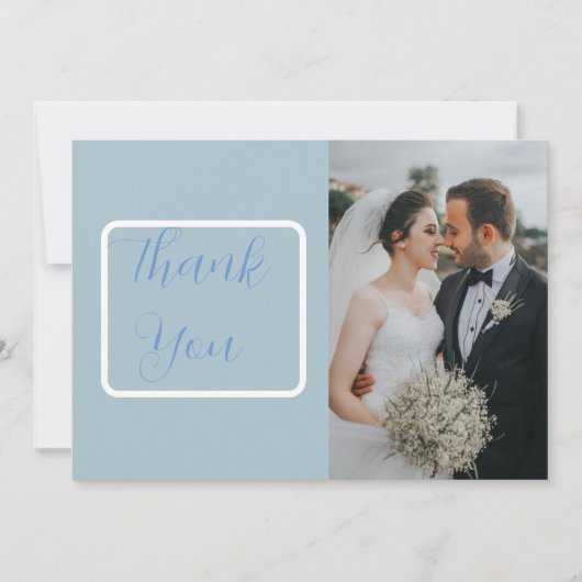 ミニマルな月相の天体写真 サンキューカード (正面)