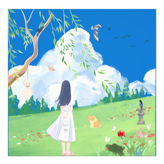 ミニマルな朝 フォトプリント            (正面)