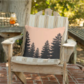 ミニマルな松の木のシルエット アウトドアクッション (椅子)