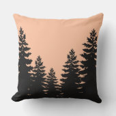 ミニマルな松の木のシルエット アウトドアクッション (正面)