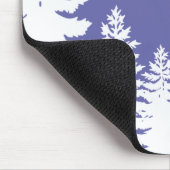 ミニマルな松の木のシルエット マウスパッド (コーナー)