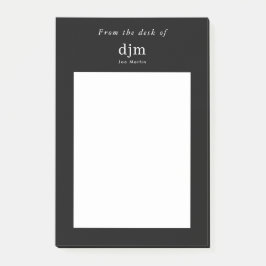 ミニマルな業務のデスクからシンプル ポストイット