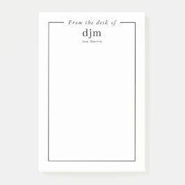 ミニマルな業務シンプルのデスクから ポストイット