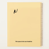 ミニマルな毎日のプランナーエレガント- & Flow プランナー手帳 (裏面)