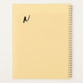 ミニマルな毎日のプランナーエレガント- & Flow プランナー手帳 (裏面)