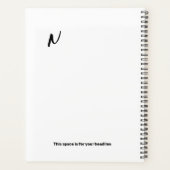 ミニマルな毎日のプランナーエレガント- & Flow プランナー手帳 (裏面)