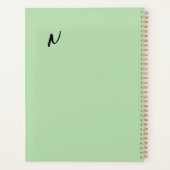 ミニマルな毎日のプランナーエレガント- & Flow プランナー手帳 (裏面)