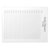 ミニマルな毎日のプランナー – カスタマイズ可能な名前 ノートパッド (正面)