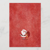 ミニマルな水彩クリスマスカード カード (裏面)