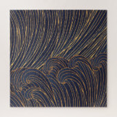 ミニマルな波、山脈芸術。 ジグソーパズル (縦)