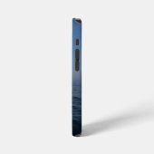 ミニマルな海の景色 iPhoneケース (左側面)