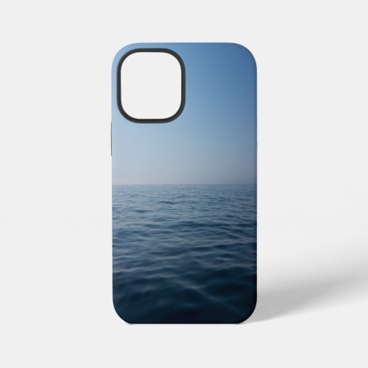 ミニマルな海の景色 iPhoneケース (裏面)