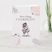 ミニマルな父の日デザイン カード (正面)