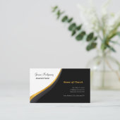 ミニマルな牧師名刺 名刺 (スタンド正面)