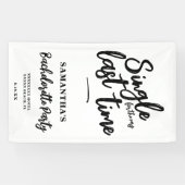 ミニマルな独身最後のパーティー 横断幕 (横)