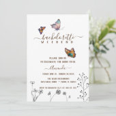 ミニマルな独身最後の週末 招待状 (スタンド正面)