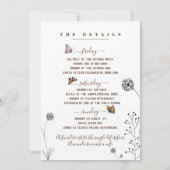 ミニマルな独身最後の週末 招待状 (裏面)