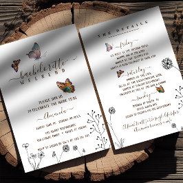 ミニマルな独身最後の週末 招待状