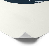 ミニマルな猫ラインアートエレガント- Wall Art for Cat ポスター (角)