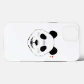 ミニマルな白の背景かわいいパンダデザイン Case-Mate iPhoneケース (裏面 (横))