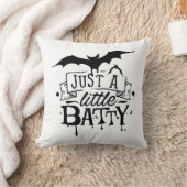 ミニマルな白の背景グラフライトハロウィーン クッション (ブランケット)