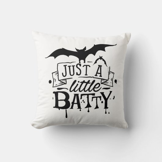 ミニマルな白の背景グラフライトハロウィーン クッション (正面)