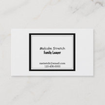 ミニマルな白黒の家族弁護士