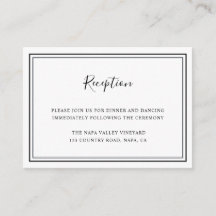 ミニマルな白黒の結婚披露宴