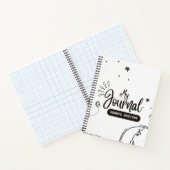 「ミニマルな白黒ノートブックカバーデザイン」 ノートブック (内部)