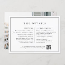 ミニマルな白黒フォト結婚詳細