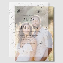 ミニマルな白黒フローラの重結婚ね合わせ