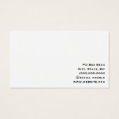 ミニマルな白黒名刺 (裏面)