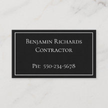 ミニマルな白黒名刺