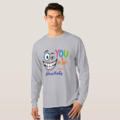 ミニマルな皮肉な引用 Tシャツ (正面フル)