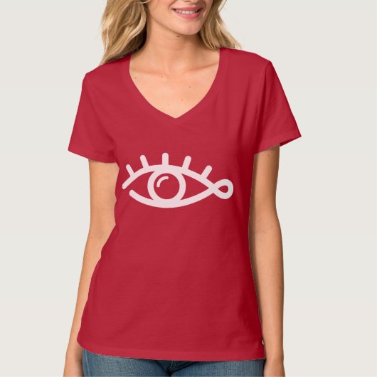 ミニマルな眉毛 Tシャツ (正面)