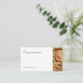 ミニマルな石写真の名刺 名刺 (スタンド正面)