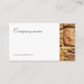 ミニマルな石写真の名刺 名刺 (正面)